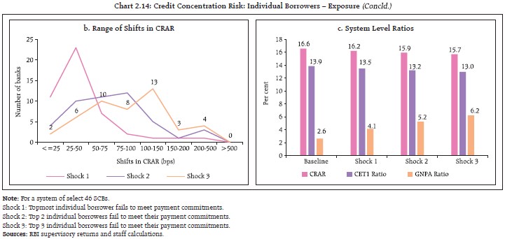 Chart 2.14: Credit Concentration Risk: Individual Borrowers – Exposure (Concld.)