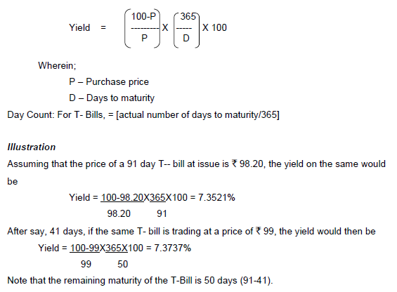 T- Bill calculated