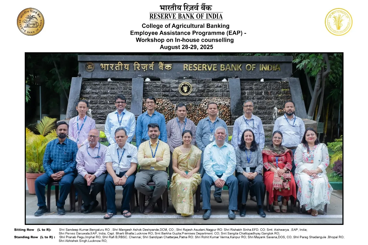 Employee Assistance Programme (EAP) - Workshop on In-house counselling (In Campus): August 28 -29, 2025