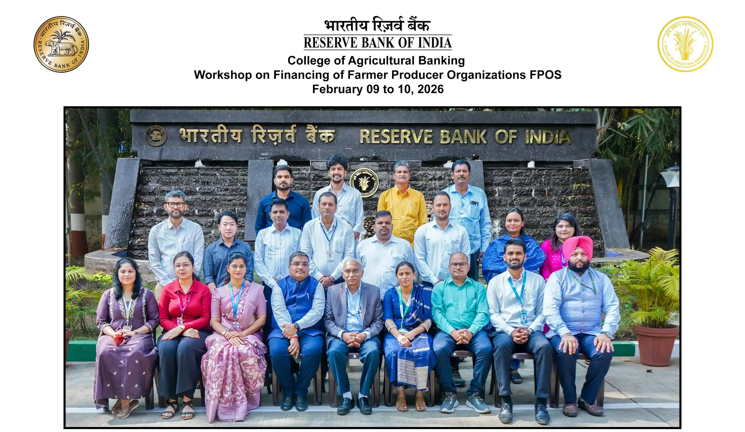 Workshop on Financing of Farmer Producer Organizations (FPOs) - February 09 to 10, 2026